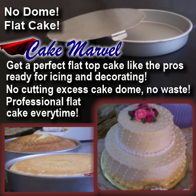 Bake a perfect flat top cake